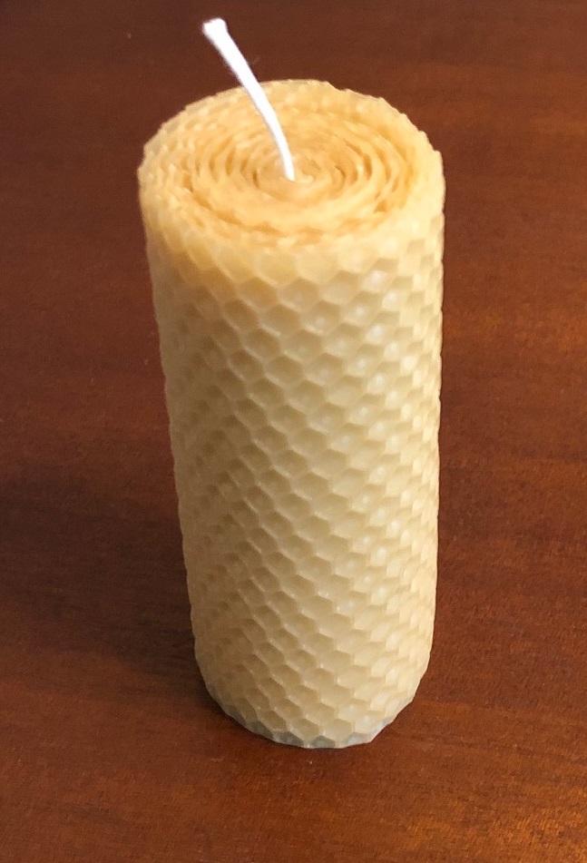100% pure beeswax pillar candle will help you be happy and healthy all year